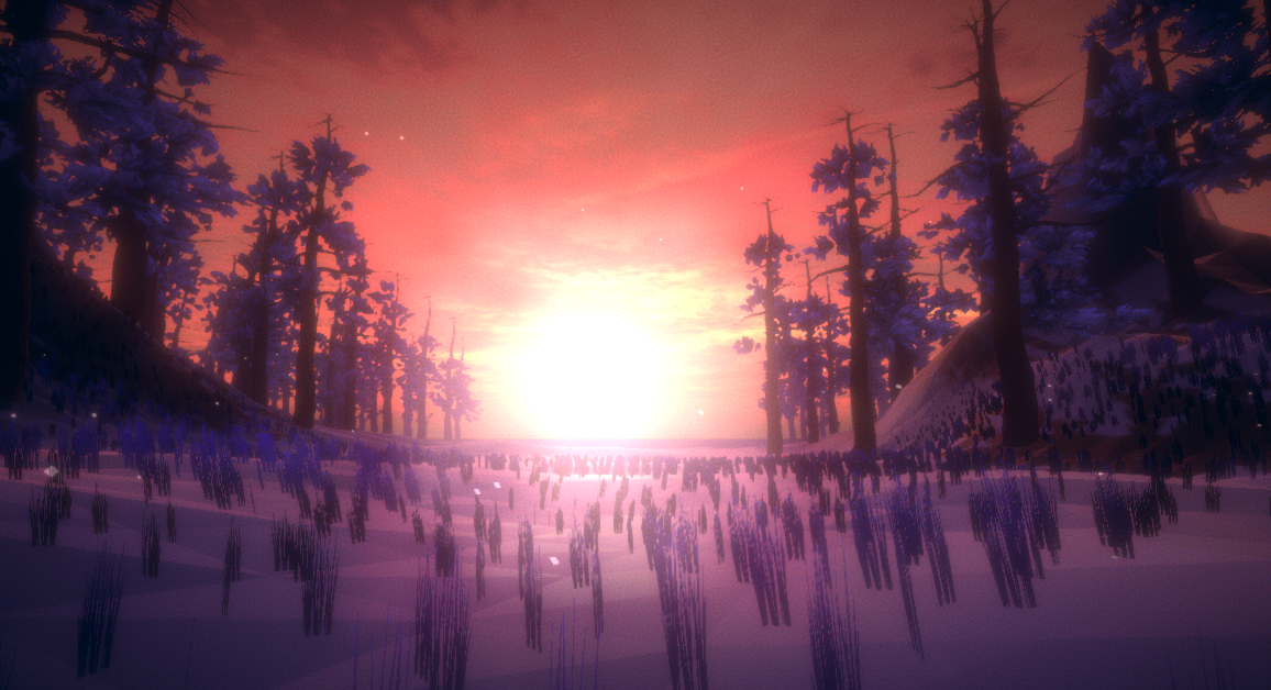 Snow World at Sunset