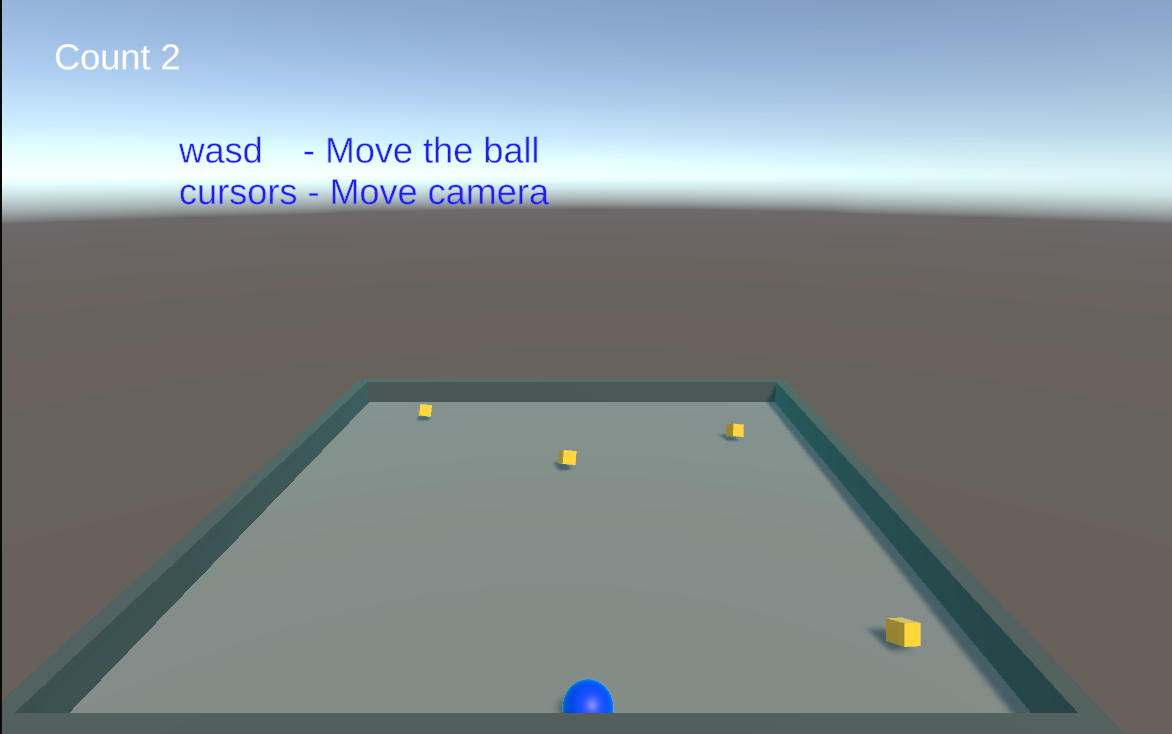 Basic ball game with new user input system