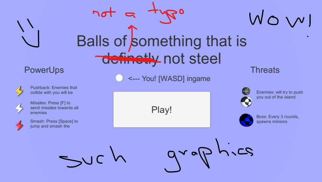 Balls of something that is definetly not steel