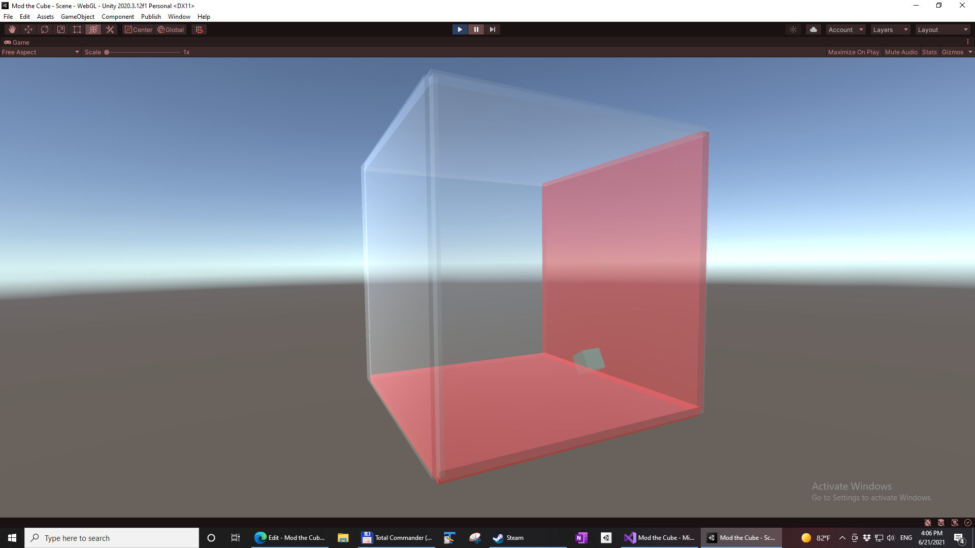Mod the Cube assignment Unity Play