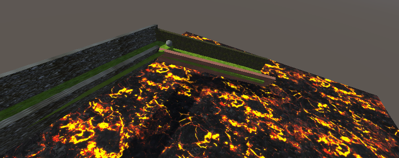 Lava Floor and rolling ball