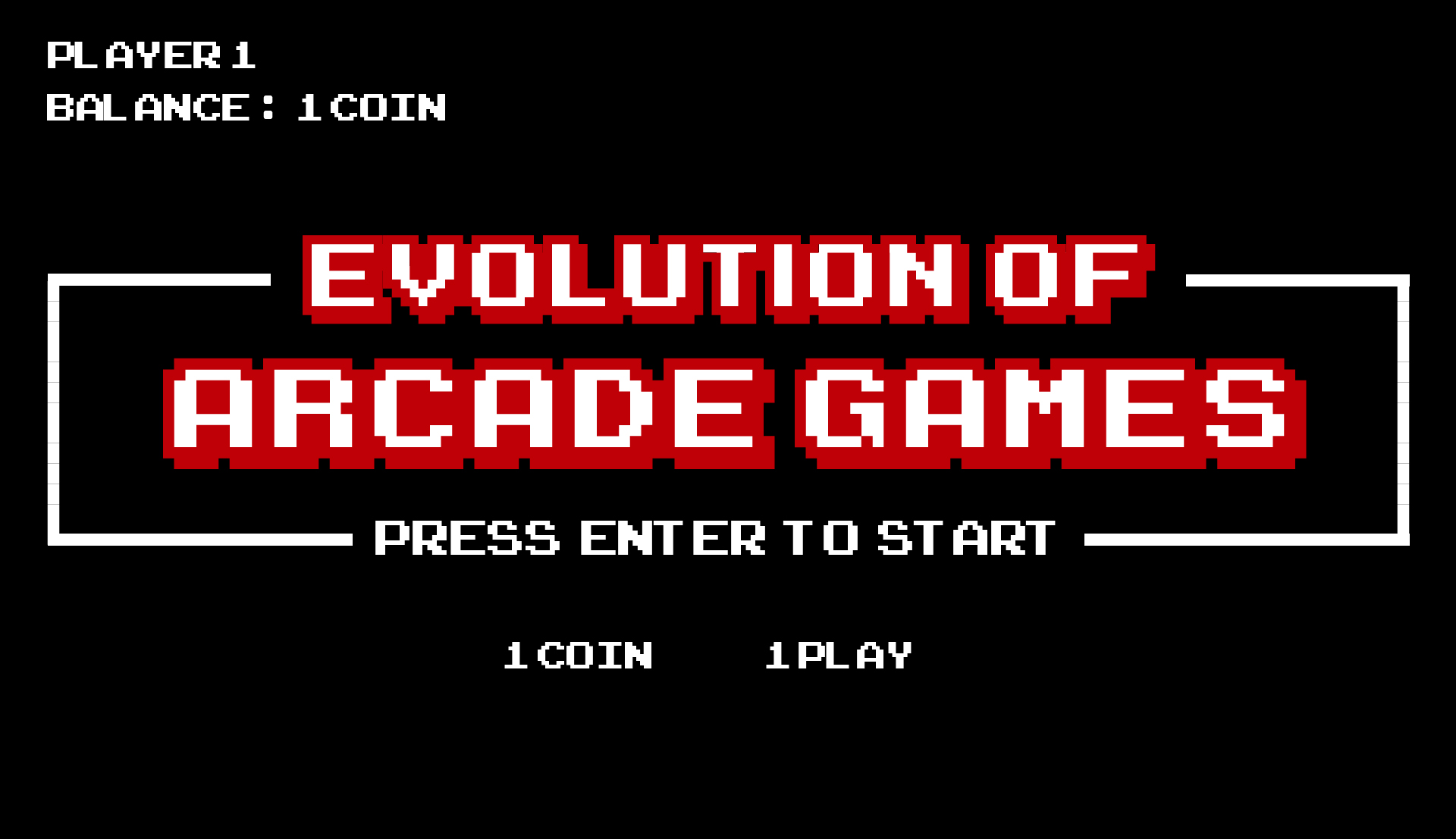 Evolution of Arcade Games