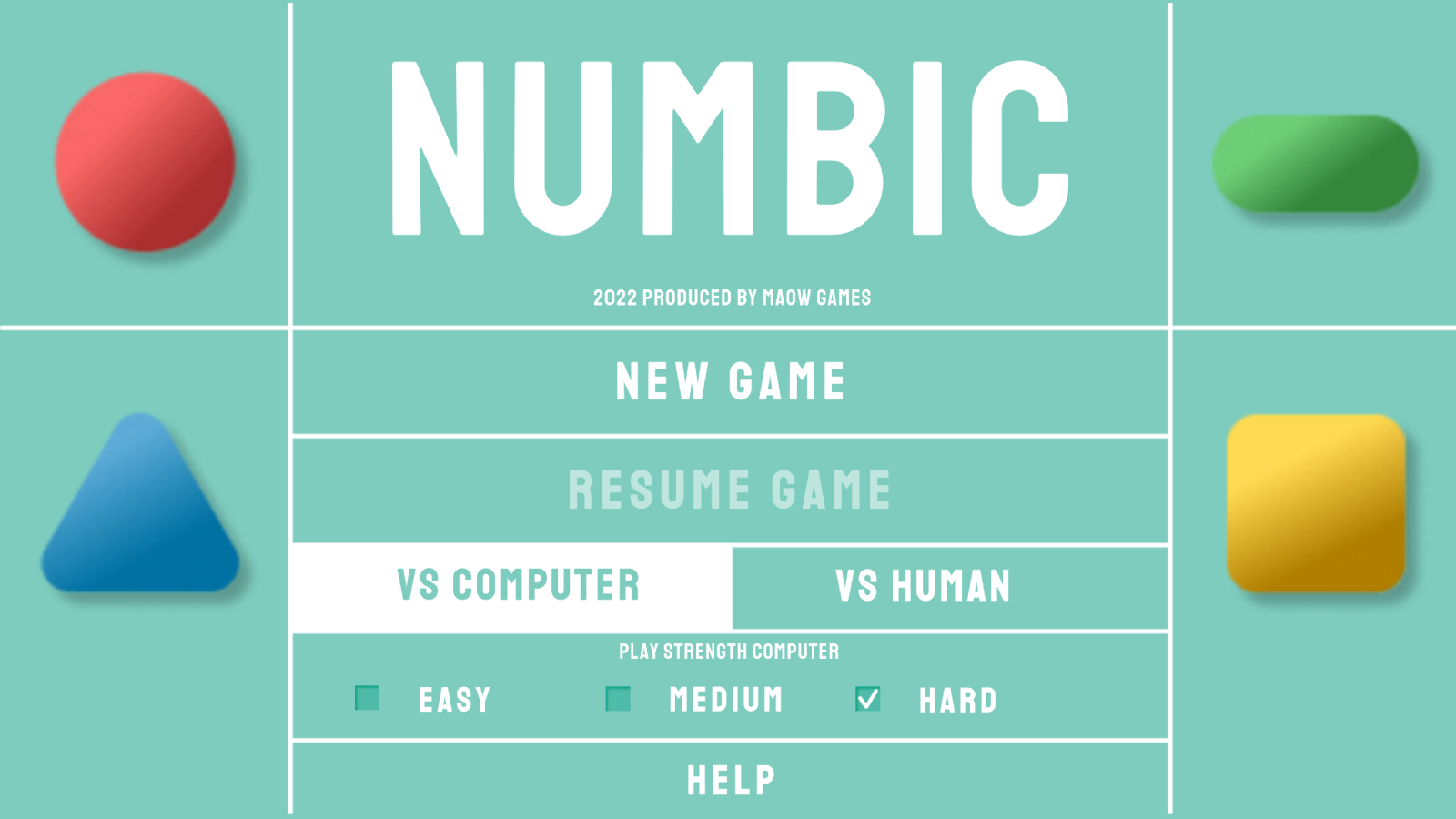 
NUMBIC: The new game from MaOwGames!