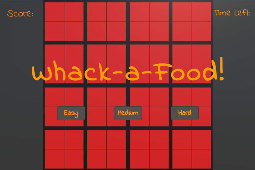 Whack-A-Food: Modified