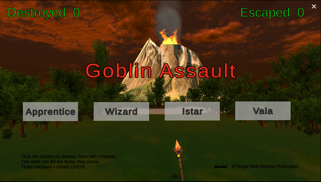 Fire Mage Training - Goblin Assault