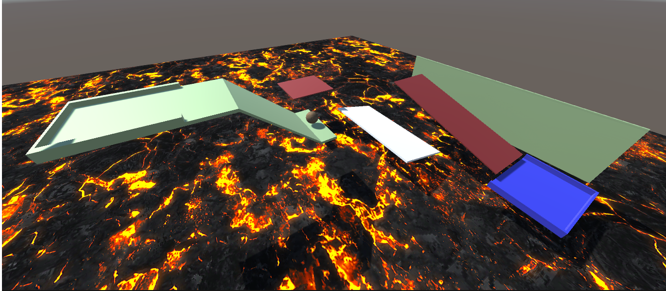 The floor is lava Unity Play