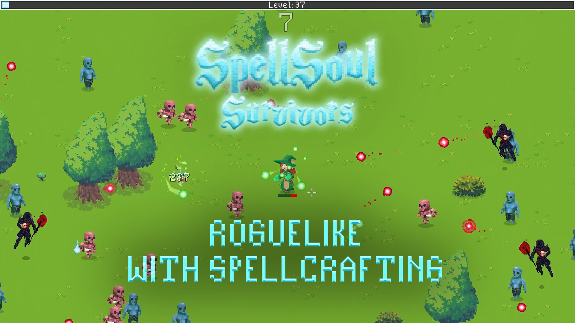 SPELLSOUL SURVIVORS - a roguelike horde shooter with spell crafting