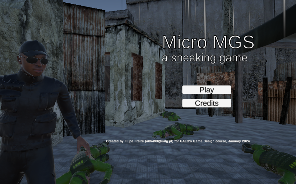 Micro MGS, a sneaking game